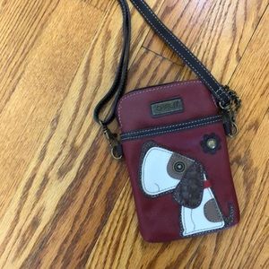 Women’s leather dog bag